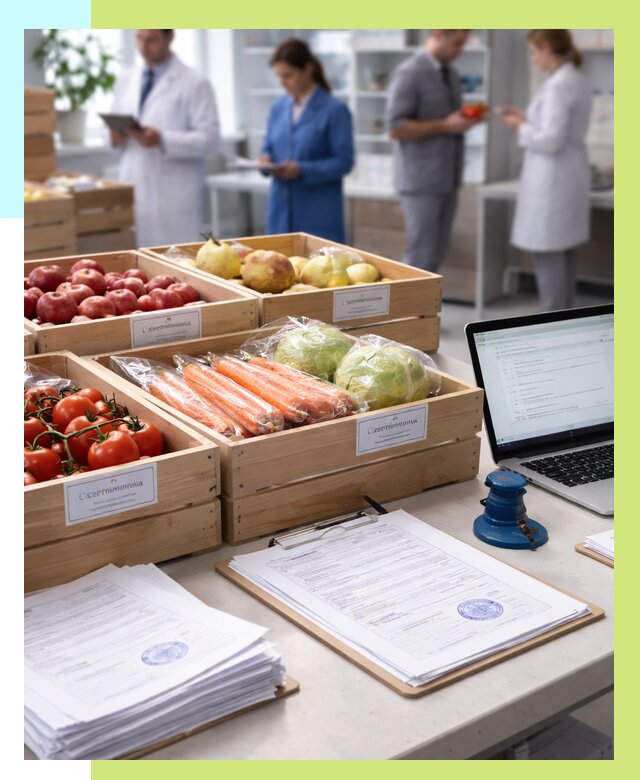 Сертификация овощей и фруктов в Тулуне от 9172 р. | Алешин-Тлн