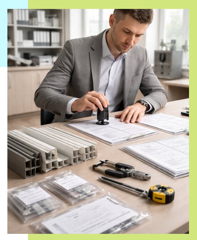 Сертификация ПВХ продукции в Тулуне от 9172 р., Алешин-Тлн