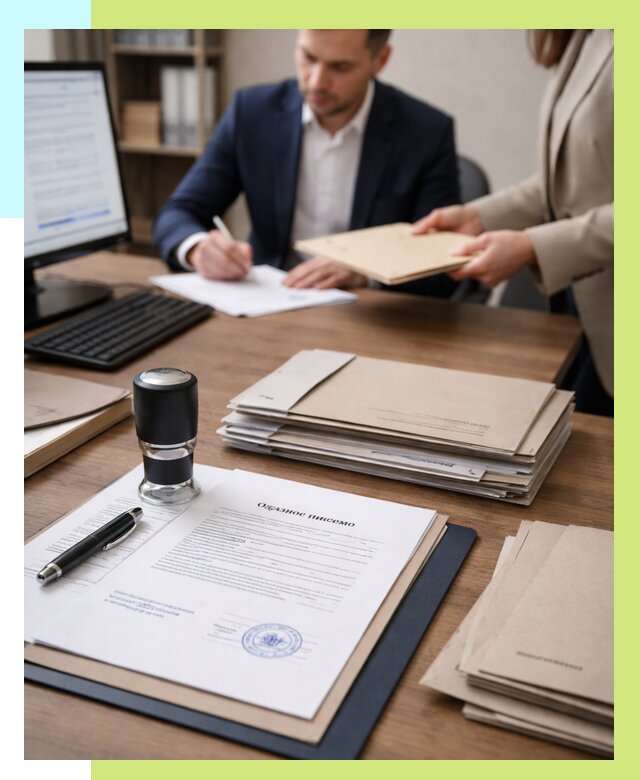 Отказное письмо для таможни в Тулуне от 3237 р, Алешин-Тлн