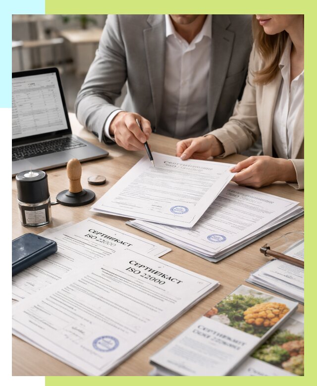 Сертификат ISO 22000 в Тулуне от 43160 р. под ключ | Алешин-Тлн